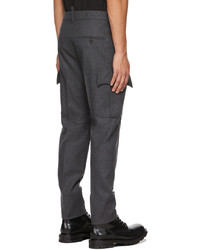 DSQUARED2 Grey Wool Cargo Pants