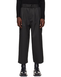 F/CE Black Waterproof Wide Trousers