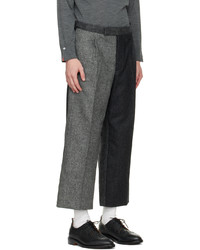 Thom Browne Gray Paneled Trousers