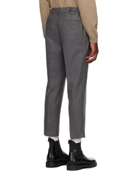 Solid Homme Gray Pleated Trousers