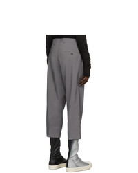 Rick Owens Grey Cropped Astaires Trousers