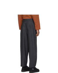 House Of The Very Islands Grey Entrepreneur Wide Trousers