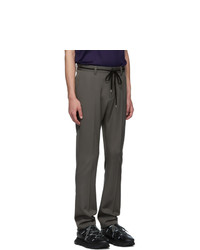 Lanvin Grey Fitted Drawstring Trousers