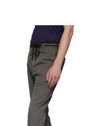 Lanvin Grey Fitted Drawstring Trousers