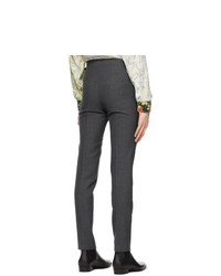 Husbands Grey Fresco Tapered High Waisted Trousers