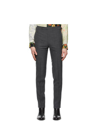 Husbands Grey Fresco Tapered High Waisted Trousers