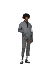 Thom Browne Grey Super 120s Vented Trousers