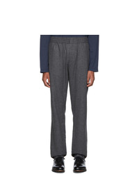 Sunspel Grey Wool And Cashmere Flannel Trousers