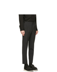 Solid Homme Grey Wool Basic Trousers