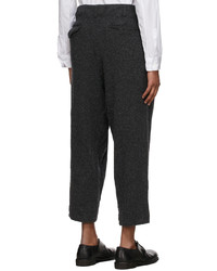 Comme des Garcons Homme Deux Grey Wool Carded Trousers