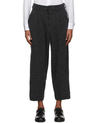 Comme des Garcons Homme Deux Grey Wool Carded Trousers