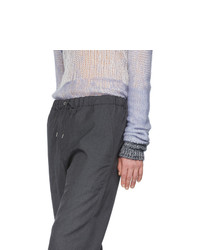 Oamc Grey Wool Drawcord Trousers
