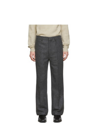 Lemaire Grey Wool Felt Trousers