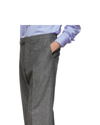 Prada Grey Wool Loden Classic Fit Trousers