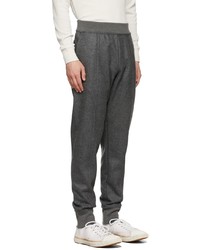 Jil Sander Grey Wool Melton Trousers
