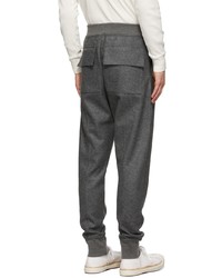 Jil Sander Grey Wool Melton Trousers