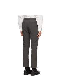 Cornerstone Grey Wool Paneled Trousers