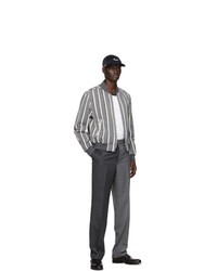 Thom Browne Grey Wool Super 120s Funmix Trousers
