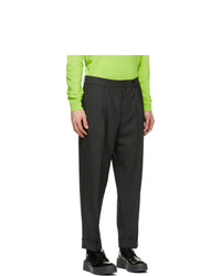 Acne Studios Grey Wool Tapered Trousers
