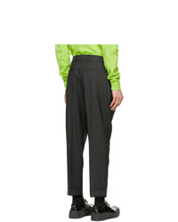 Acne Studios Grey Wool Tapered Trousers