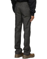 Wooyoungmi Grey Wool Tapered Trousers