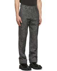 We11done Wool Straight Fit Cuffed Trousers