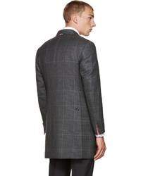 Thom Browne Grey Classic Chesterfield Coat