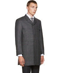 Thom Browne Grey Classic Chesterfield Coat