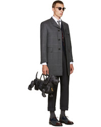 Thom Browne Grey Classic Chesterfield Coat