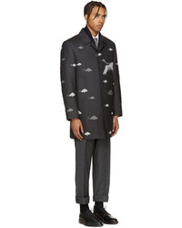 Thom Browne Grey Wool Crane Coat