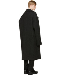 Yang Li Grey Wool Dbf Big Coat