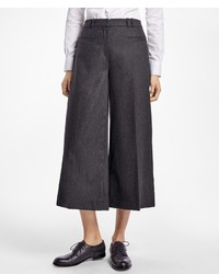 Brooks Brothers Wool Blend Flannel Wide Leg Culottes
