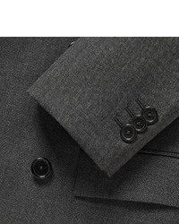Jil Sander Charcoal Double Breasted Wool Blazer