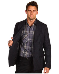 Shades of Grey Double Breasted Wool Blazer
