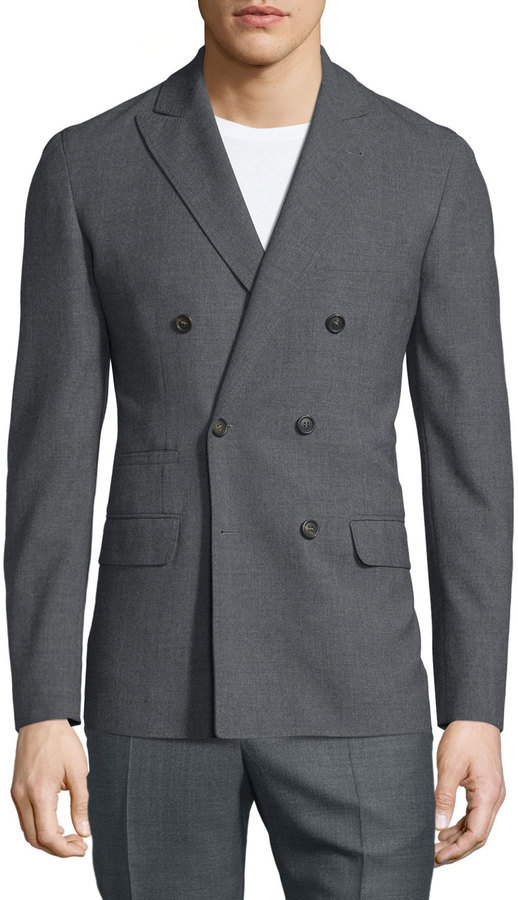 brunello cucinelli double breasted blazer