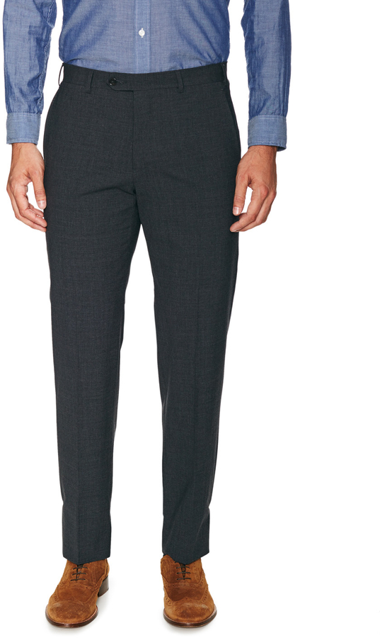 Armani Collezioni Charcoal Dress Pants, $395 | Gilt | Lookastic