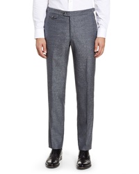 Hickey Freeman B Fit Solid Wool Blend Trousers