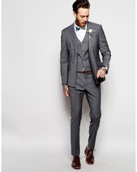 Asos Brand Wedding Skinny Suit Pants In Tonic