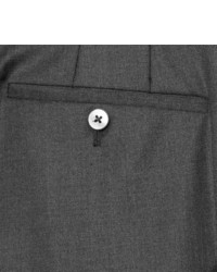 Kilgour Charcoal Slim Fit Super 110s Wool Suit Trousers