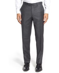 Nordstrom Flat Front Houndstooth Wool Trousers