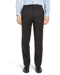 JB Britches Flat Front Solid Wool Cashmere Trousers