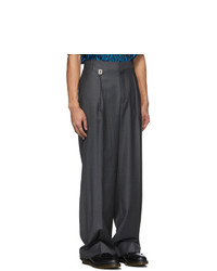 We11done Grey Classic Tailored Trousers