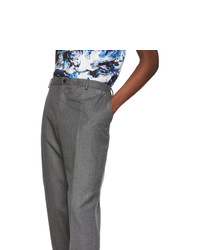 Kenzo Grey Flannel Slim Trousers