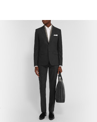 Saint Laurent Grey Slim Fit Wool And Cashmere Blend Suit Trousers