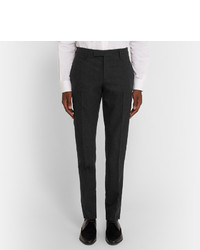 Saint Laurent Grey Slim Fit Wool And Cashmere Blend Suit Trousers