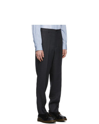 Comme des Garcons Homme Deux Grey Wool Yarn Dyed Trousers