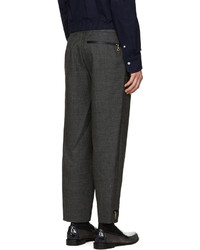 Kolor Grey Wool Zip Trousers