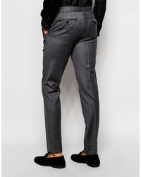 Hart Hollywood By Nick Hart 100% Wool Flannel Pants In Slim Fit