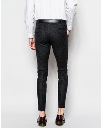 Heart Dagger Houndstooth Suit Pants In Super Skinny Fit