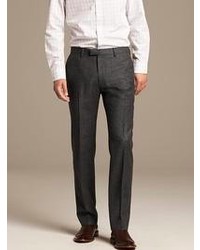 Banana Republic Modern Slim Fit Charcoal Wool Suit Trouser